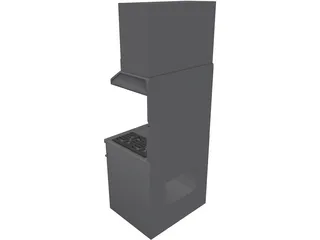 Jenn-Air Gas Range 3D Model preview