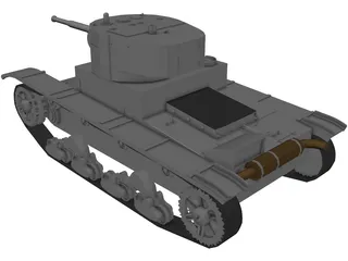 T-26B 3D Model preview