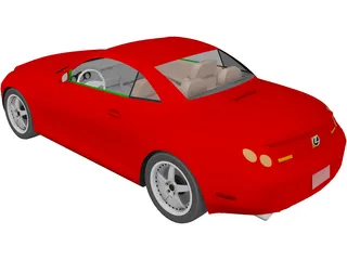 Lexus SC430 (2003) 3D Model preview