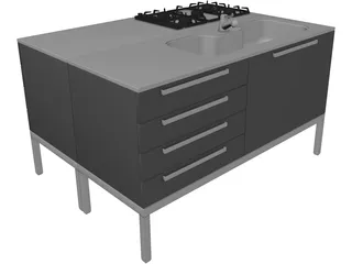 Kitchen 3D Model preview