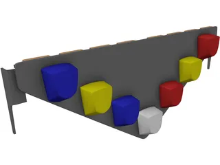 Federal Signal Jet Police Lightbar 3D Model preview