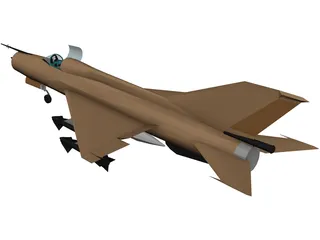 MiG-21 3D Model preview