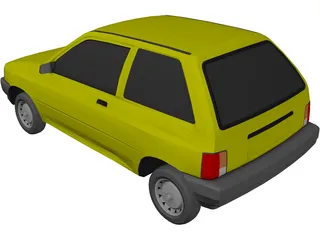 Ford Festiva (1987) 3D Model preview