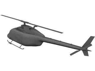 Bell 206 JetRanger 3D Model preview