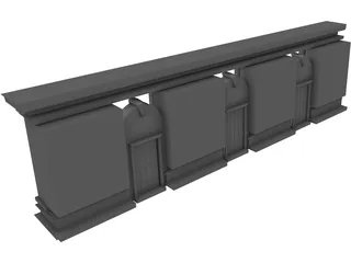 GC Station NYC Frontside 3D Model preview