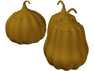 Jack O Lanterns 3D Model preview