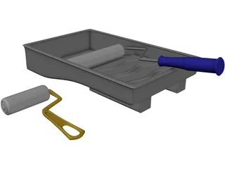 Paint Rollers 3D Model preview