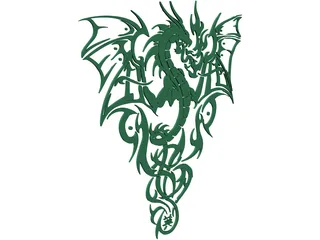 Chinese Dragon 3D Model preview