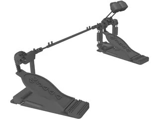 DW5000 Double Pedal 3D Model preview