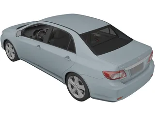 Toyota Corolla Sedan (2010) 3D Model preview