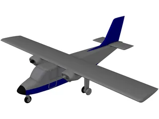 Britten Norman Islander/Defender 3D Model preview
