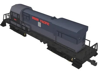 Union Pacific Train 3D Model preview