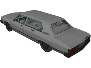 GAZ-14 Chaika (1977) 3D Model preview