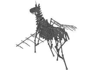 Mechanical Horse 3D Model preview