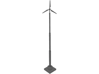 Wind Turbine 16 kW 3D Model preview