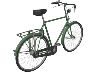 City Bicycle 3D Model preview