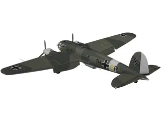 Heinkel He111H 3D Model preview