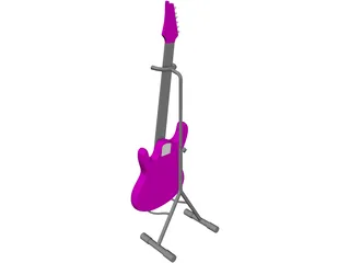 Electric Guitar 3D Model preview