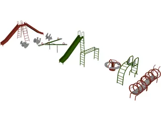 Playground Set 3D Model preview