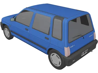 Daewoo Tico SX (1998) 3D Model preview