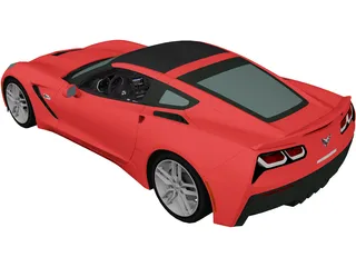 Chevrolet Corvette C7 Stingray 3D Model preview