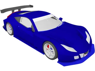 Honda HSV-010 GT 3D Model preview