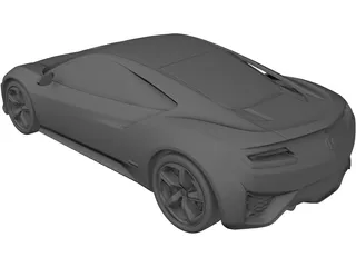 Honda NSX Concept (2013) 3D Model preview