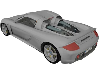 Porsche Carrera GT (2003) 3D Model preview