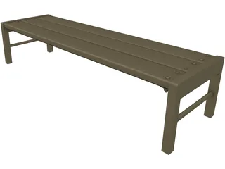 Bench 3D Model preview