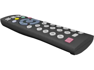 TV Remote Controller 3D Model preview