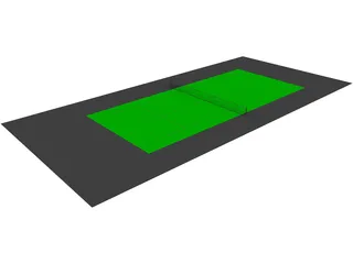 Tennis Court 3D Model preview