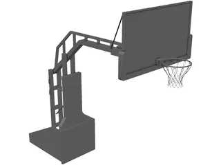Basketball Stand 3D Model preview