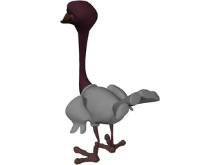 Ostrich 3D Model preview