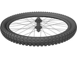 MTB 26 Inch Rear Wheel 3D Model preview