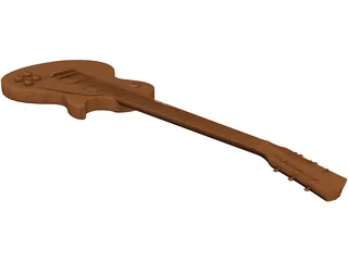 Les Paul Guitar 3D Model preview