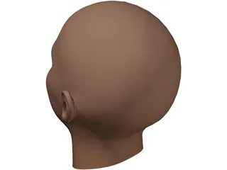 Woman Head 3D Model preview