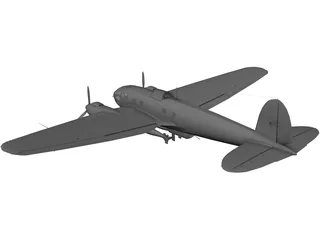 Heinkel He 111 3D Model preview