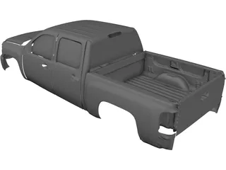 Chevrolet Silverado Body 3D Model preview