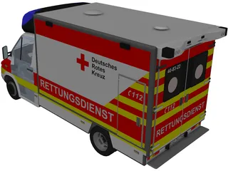 Mercedes-Benz Sprinter Ambulance 3D Model preview