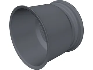 Racing 10.5Jx13 Rear Wheel 3D Model preview