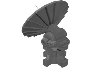 Satellite Dish 3D Model preview