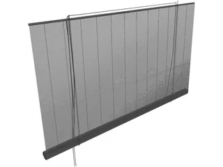 Curtain 3D Model preview