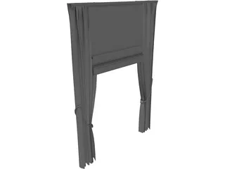 Curtain 3D Model preview