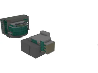 Helios Building Global CyberSoft 3D Model preview