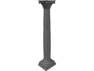 Roman Column 3D Model preview