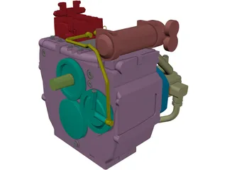 ZF 2000 Engine 3D Model preview
