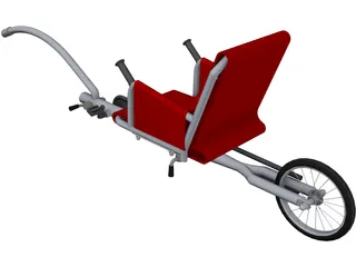 Bike Trailer Weehoo i-Go 3D Model preview