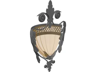 Modern Wall Lamp 3D Model preview