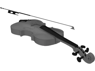 Violin 3D Model preview