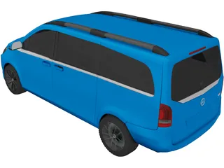 Mercedes-Benz V-Class CDI (2014) 3D Model preview